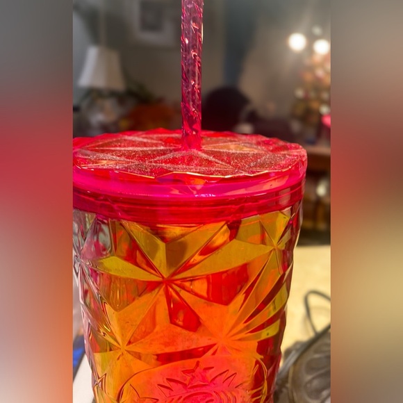 Starbucks raspberry summer cold brew cup nwt straw included - Picture 2 of 9